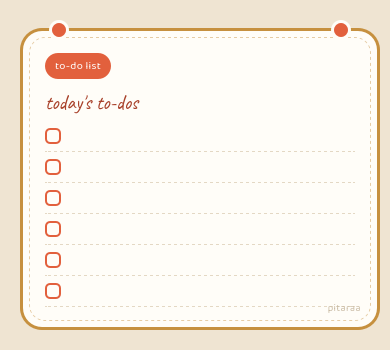 Todo List fridge magnet